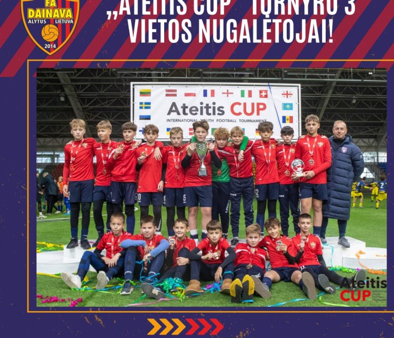 „Ateitis Cup“ turnyro 3 vietos nugalėtojai