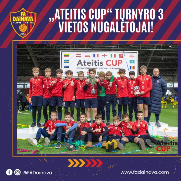 „Ateitis Cup“ turnyro 3 vietos nugalėtojai