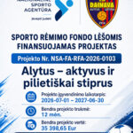 FA Dainava pradeda įgyvendinti projektą „Alytus – aktyvus ir pilietiškai stiprus“